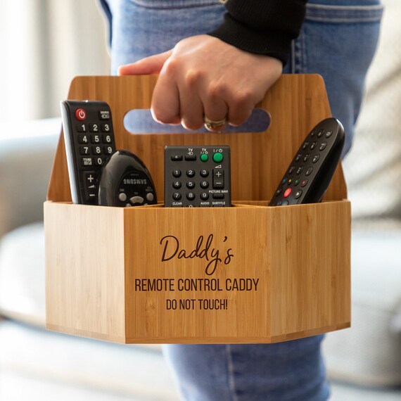 Remote Control Holder Personalised Remote Control Caddy Etsy UK