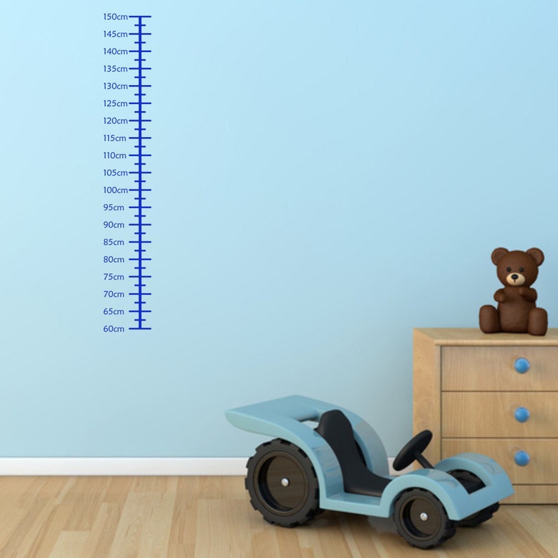 Plain Growth Chart for Children Wall Sticker Height Chart Etsy