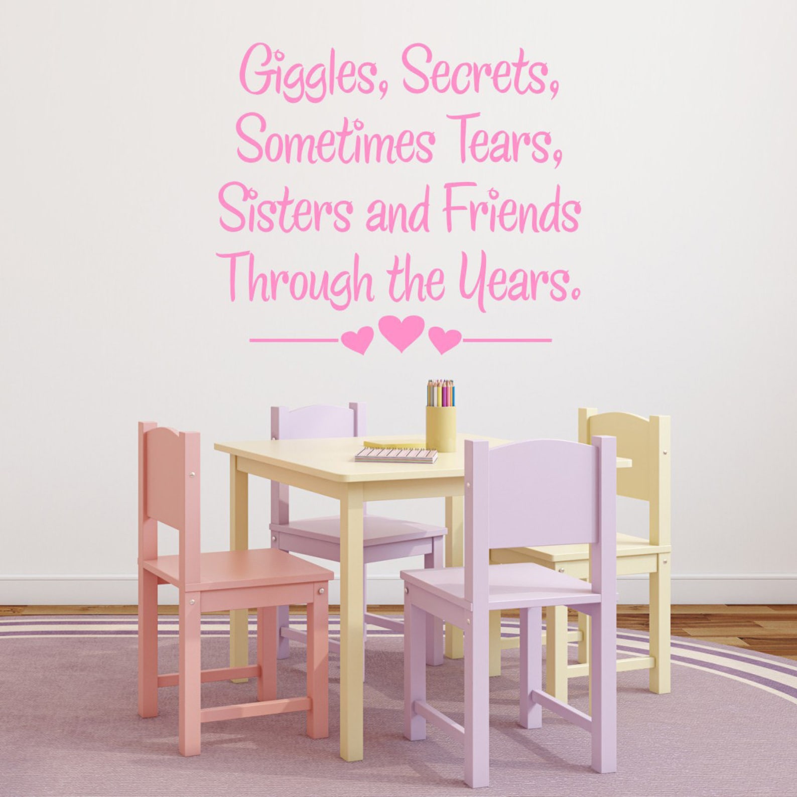 Sister Quote Wall Art Sister Wall Decor Sister Decal | Etsy