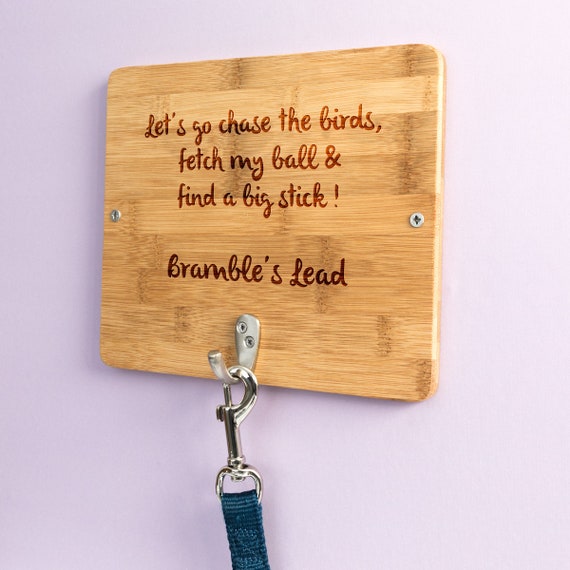 dog lead holder personalised
