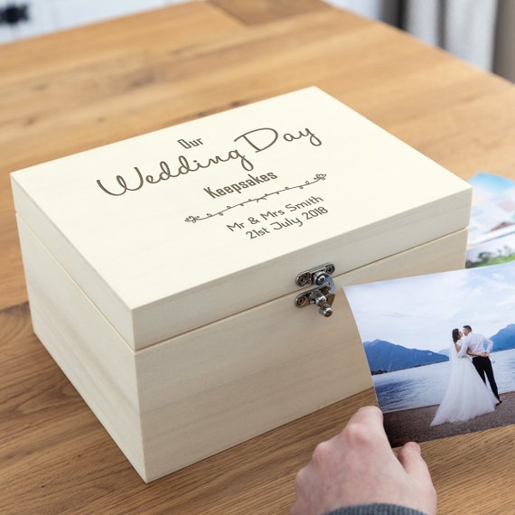 Wedding Keepsake Box Wedding Day Keepsake Personalised Etsy