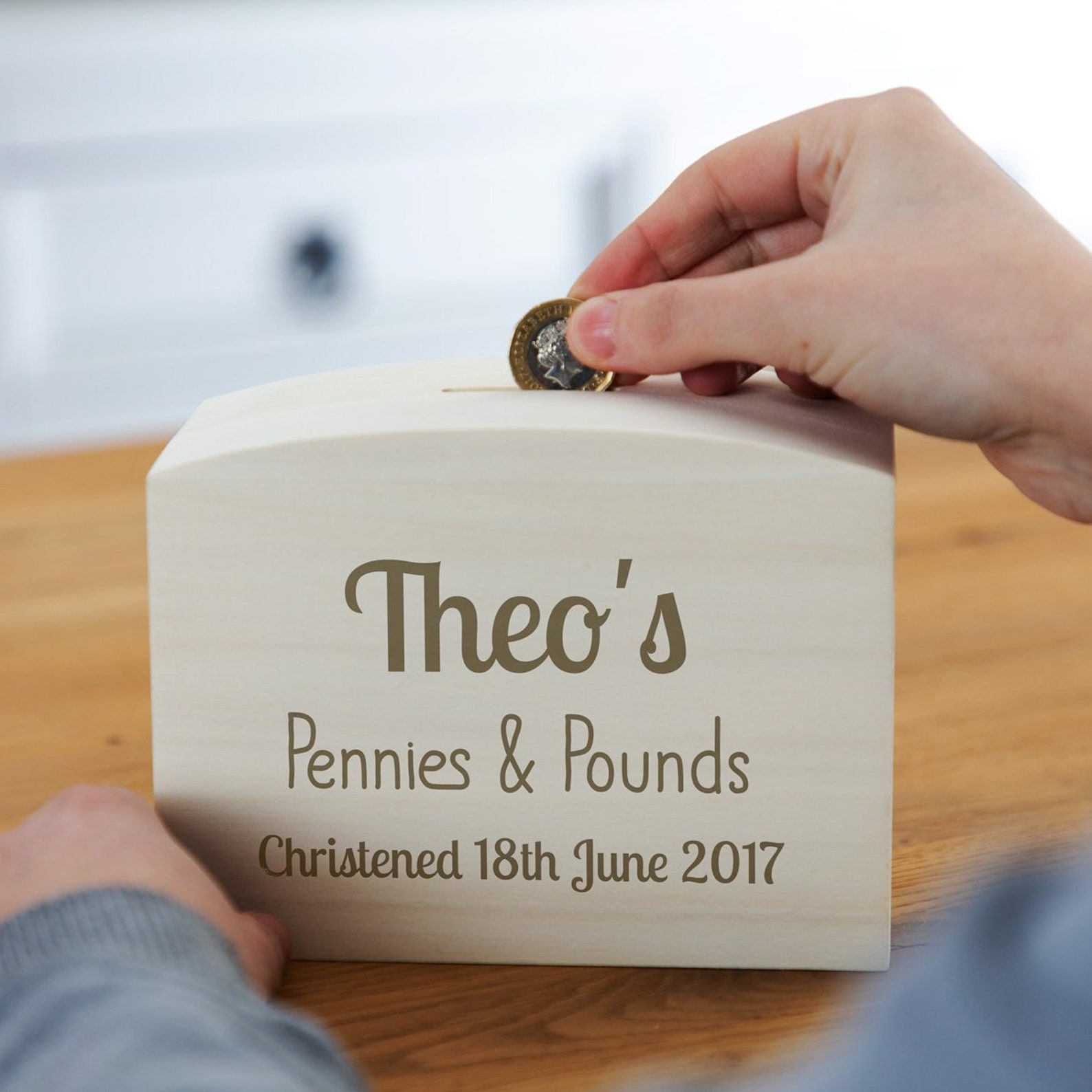 Christening Gift Christening Money Box Wooden Money Box Etsy