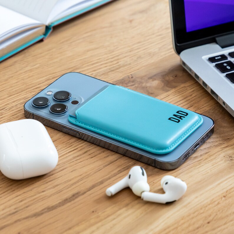 Magsafe Wallet Personalised Magsafe Wallet Vegan Leather Etsy UK