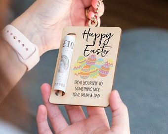 Easter Gifts - Easter Gifts For Kids Teens Adults - Easter Money Gift Holder - Money Gift For Easter - Personalised Easter Gift - UV620