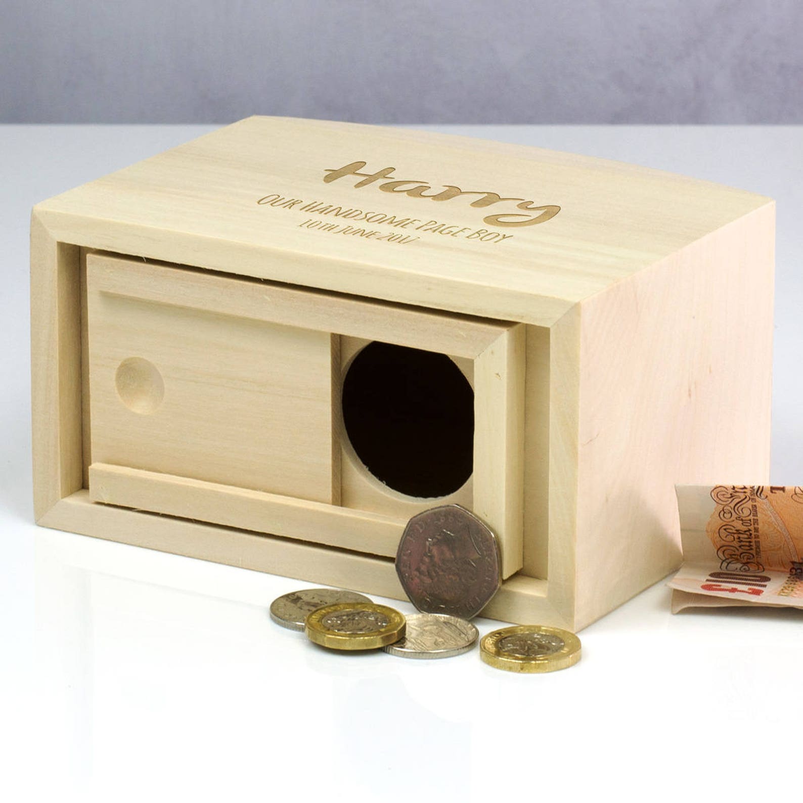 Page Boy Money Box Personalised Money Box Page Boy Gifts Etsy