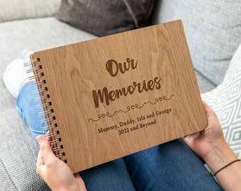 Personalised Scrapbook - Our Memories - Wooden Scrapbook Album - Scrap Book - Journal - Scrapbook Gift - Scrapbook Photo Album - LC762