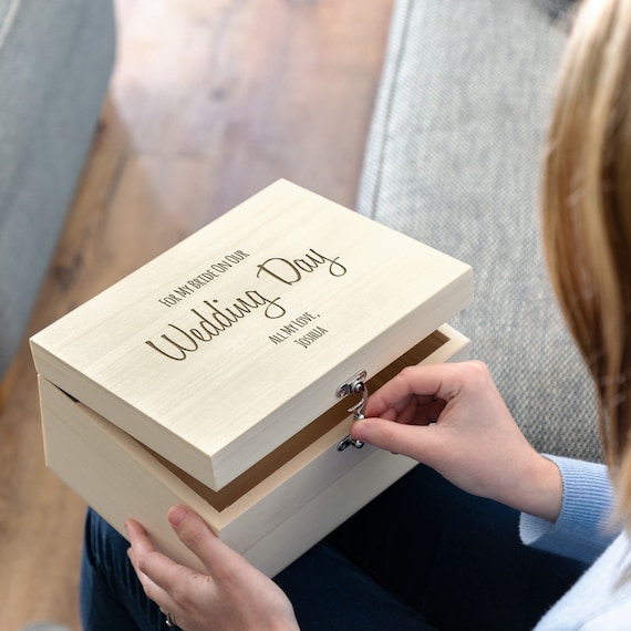 Wedding Keepsake Box For My Bride Or Groom Personalised Etsy