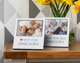 Grandchildren Photo Frame - Picture Frame - Gift For Grandparents - Gift For Great Grandparents - Photo Gift - Grandparent Gift - 005