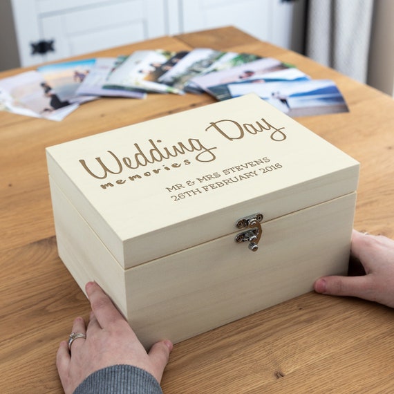 Wedding Keepsake Box Wedding Day Memories Personalised Etsy