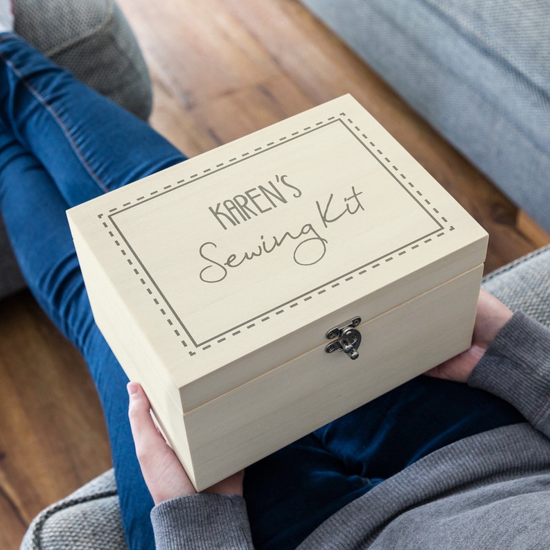 Sewing Box Personalised Sewing Box Keepsake Box Sewing Etsy