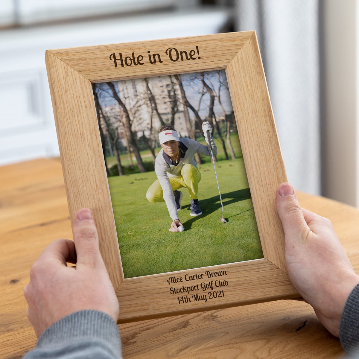 Golf Photo Frame - Personalised Hole in One Photo Frame - Golf