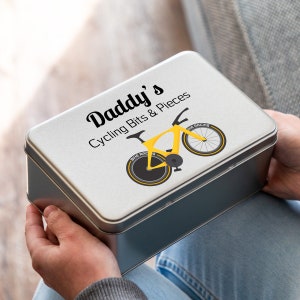 Cycling Gift - Cycling Tin - Bike Tin - Personalised Cycling Gifts - Cycle Gift - Cyclist Gifts - Bike Gifts For Men Gift For Cyclist UV380