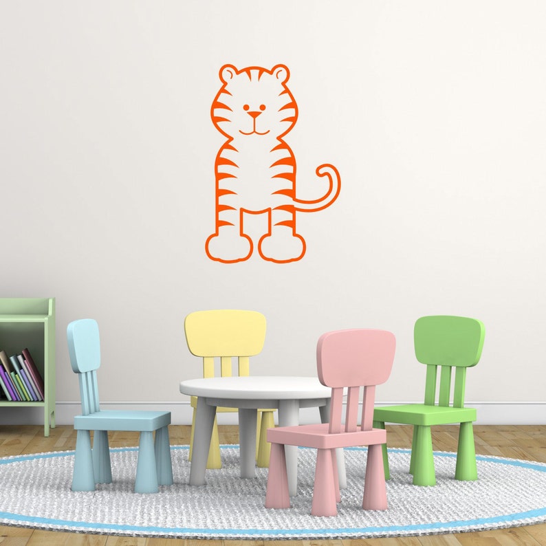 Dschungel Tiger Wand Aufkleber Tiger Wall Decals Dschungel Tier Wandaufkleber Tier Wandkunst Safari Wand Transfer An038