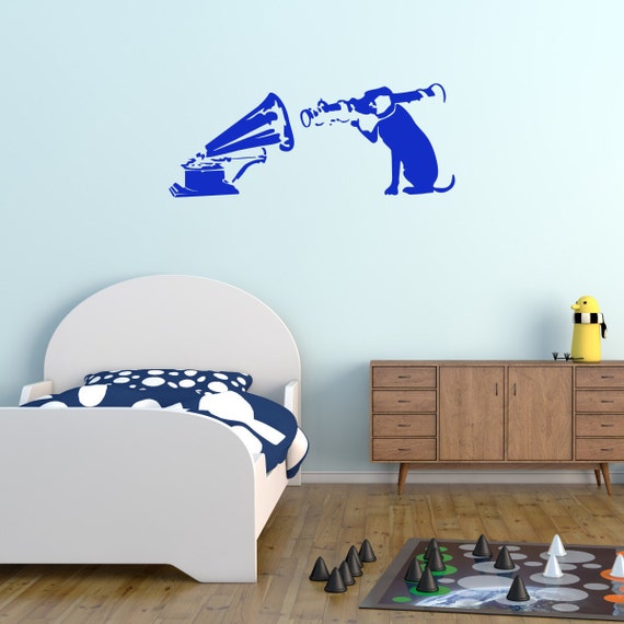 Banksy Wall Decal Blow Up Your Stereo Sticker Art Gifts For Him Dog Decals Stickers Ba015