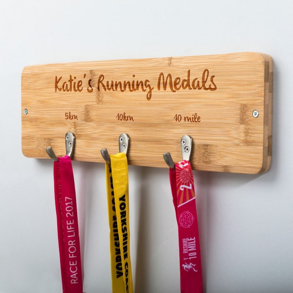 1Set Never Give Up Medal Holder Display Sports Medal Hanger Display - View #4