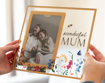 Wonderful Mum Photo Frame - Picture Frame - Gift For Mum - Mothers Day Gift - Photo Gift - Gift For Mum Birthday - Mum Gift - 008