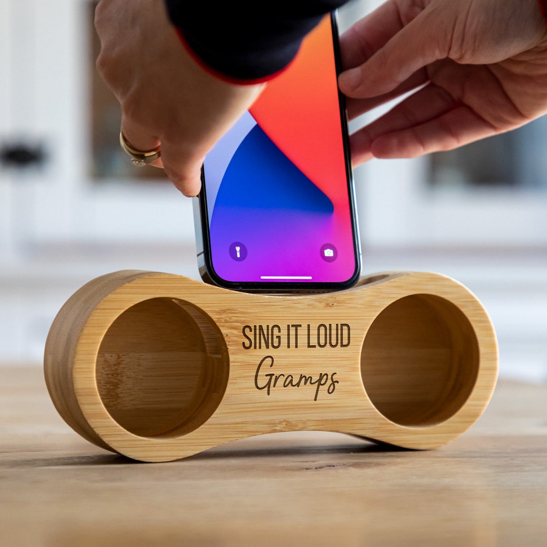 Phone Amplifier Phone Amplifier Speaker Wood Amplifier Stand Bamboo