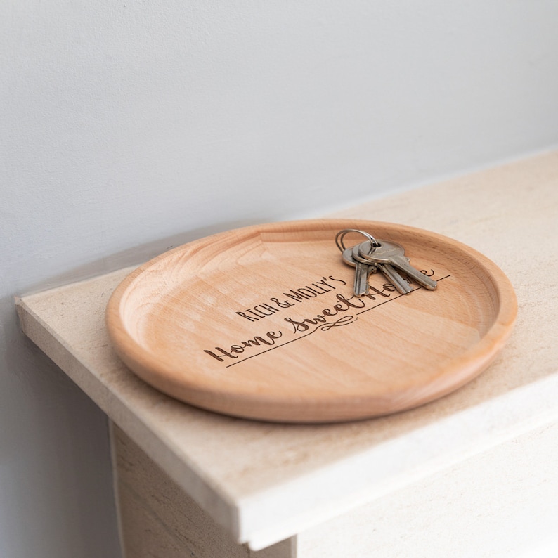 Key Tray Home Sweet Home Personalised Key Holder Key Etsy UK