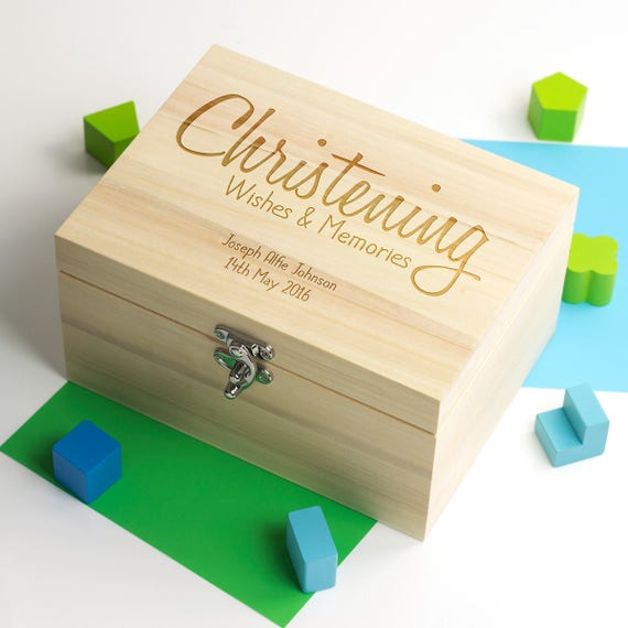 christening memory box