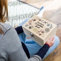 Seed Box - Personalised Seed Box - Garden Vegetable Seed Box - Wooden Keepsake Box - Gardening Gift - Gifts For Gardeners - UV366