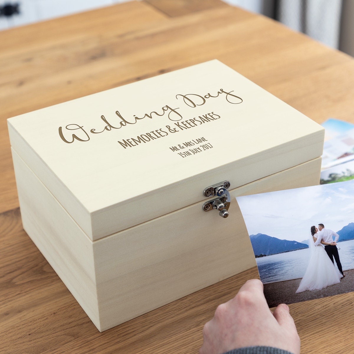 Wedding Keepsake Box Wedding Day Memories Personalised Keepsake Box Memory  Box Wooden Keepsake Box Wedding Gifts LC246 -  Norway