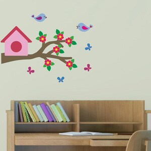 Bird Wall Stickers Branch Wall Decal Butterfly Wall Stickers Woodland Nursery Decor Woodland Wall Stickers Nursery Sticker FA042 image 5