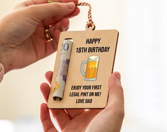 Money Gift For Birthday - 18th Birthday Gift - Money Gift Holder - Money Gift Idea - Money Holder - Gift Money - Birthday Gift Money - UV538