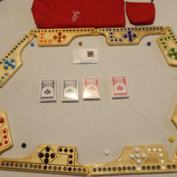 Jokers and Marbles 8 Player game in Select Pine