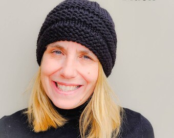 Watchcap/Beanie/ Mens Winter Hat/ Merino Wool Hat/ Classic Knit Hat/Knit Cap/ Skull Hat/Unisex Knit Hat/Hand Knit Watchcap/Grey Hat