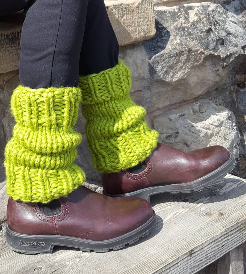 SALE 【BOHEMIAN SEOUL】 RIBBED LEG WARMER Leg Warmers for Women 80s Ribbed Knit Leg Warmer Womens Long