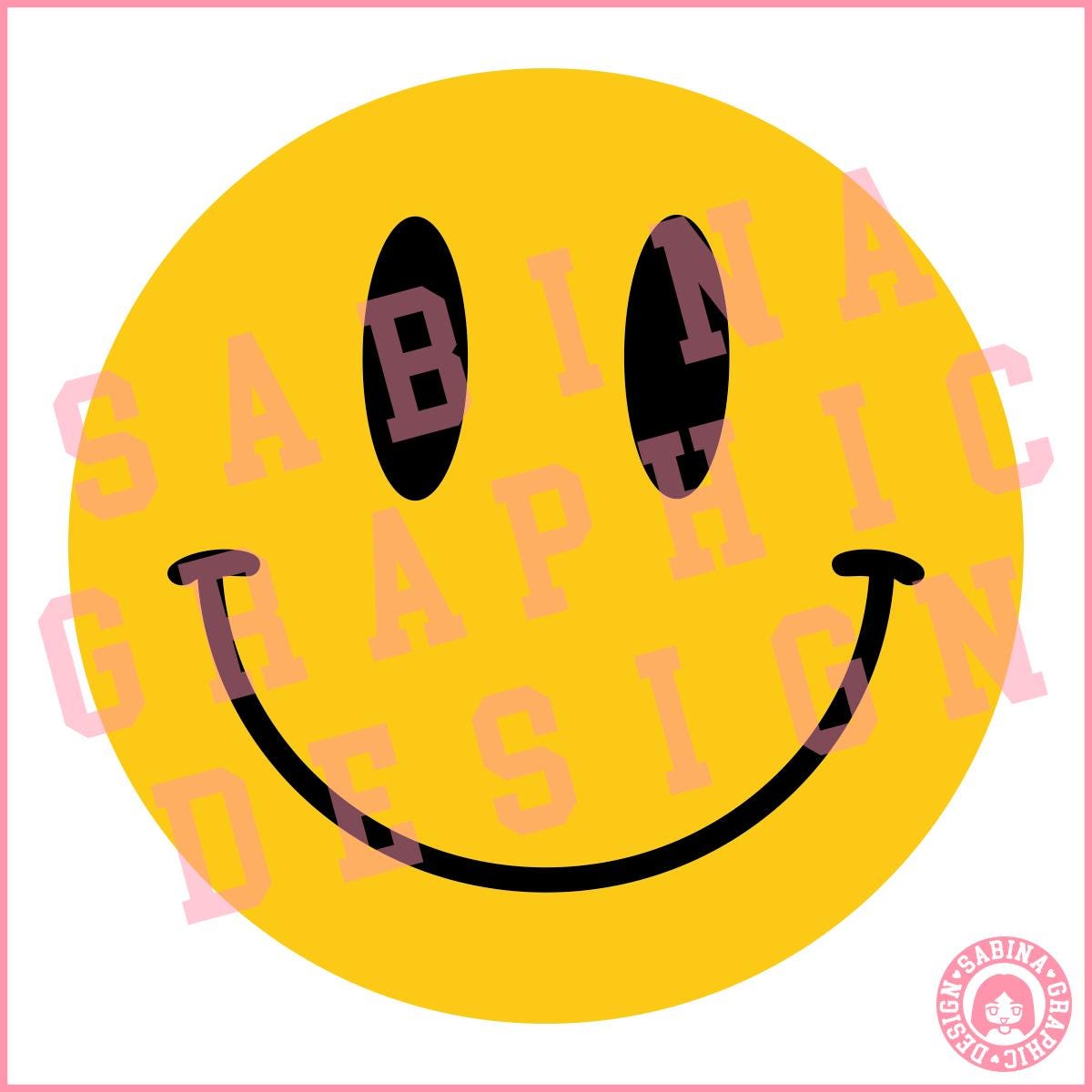 Smiley Face Raster Smiley Face Digital Download Clipart, Svg, Eps, Png, Dxf - Etsy