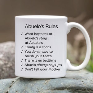 Abuelo, Abuelo Gift, Gift for Abuelo, Gifts for Abuelo, Spanish Dad Gift, Spanish Grandpa, Mexican Dad Gift, Gift for New Abuelo