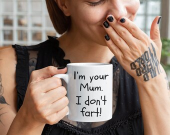 Furz Becher, Mama Furz Becher, lustiger Furz Becher, Ich furz nicht Becher, Geburtstag Furz Becher, I furz Becher, lustiger Becher mit Furz Spruch, lustiger Furz Becher für Mama