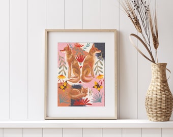Coyote Kin Fine Art Giclee Print of Painting