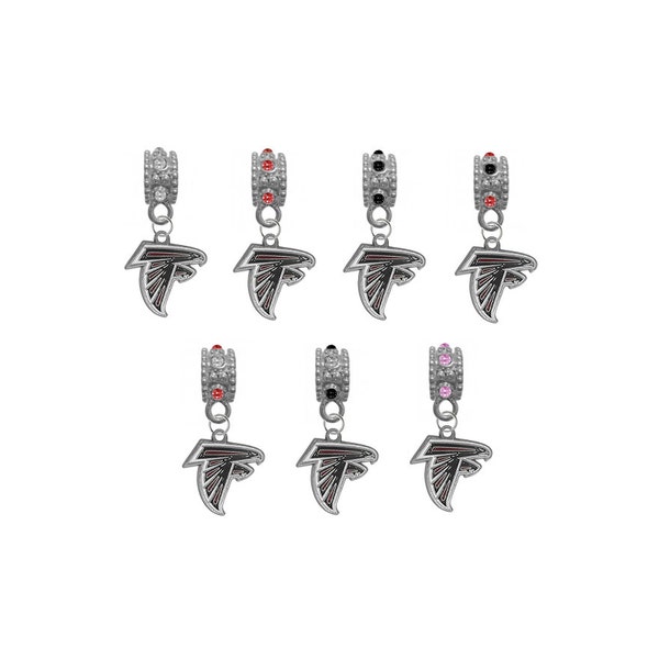 Atlanta   European Bracelet Charm w/ Rhinestone Gem (Pick Your Color)