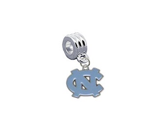 North Carolina European Euro Bracelet Bead Charm - Perfect For Bracelets, Necklaces & DIY Jewelry - Fits All Major Brands