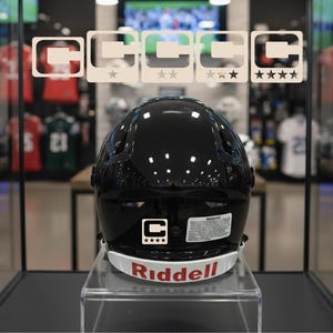 Cream Tan Captain Patch Jersey C Style Football Helmet Decal - Perfect for Adult & Youth Full Size Football Helmets - PICK STAR STYLE