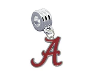 Alabama European Euro Bracelet Bead Charm - Perfect For Bracelets, Necklaces & DIY Jewelry - Fits All Major Brands