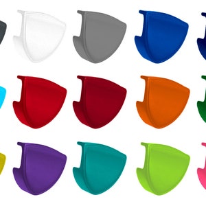 Custom Team Color Pro Style Facemask Clips for Mini Football Helmet Eye Shield Visor - Two Clips / One Pair - CLIPS ONLY