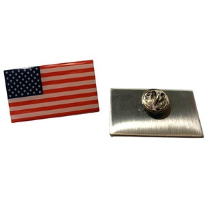 USA Red, White & Blue American Flag LAPEL PIN United States of America