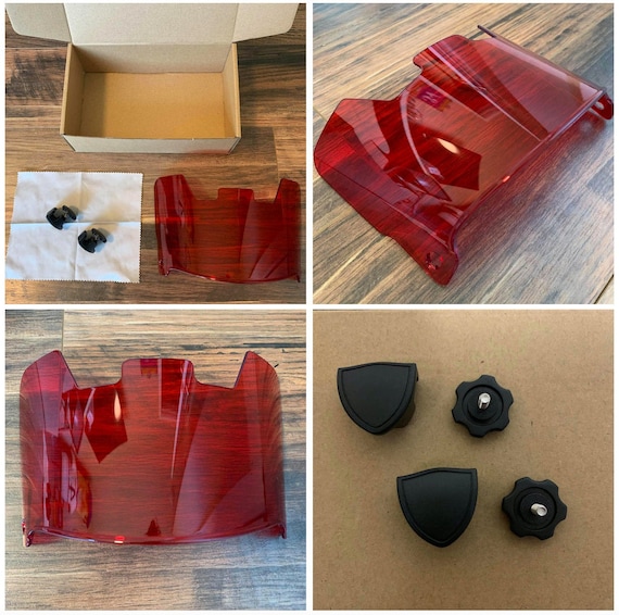 Clear Red Tint Football Helmet Eye Shield Visor W/ Fast Etsy