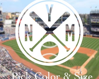 Pick Color & Size - New York Baseball Vintage Retro Vinyl Decal - Perfect for Car Truck Window - Ships Today