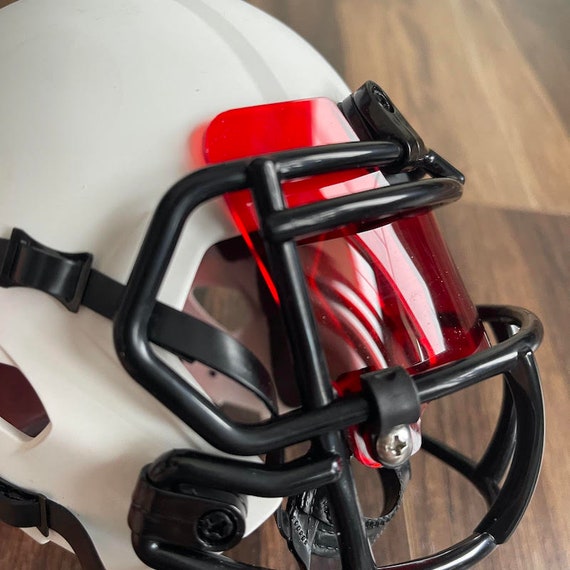 Precision Clear Revo Red Football Helmet Visor / Eye Shield