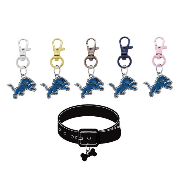 Detroit   Pet Collar Charm - Universal Clip on Swivel Charm for Dog Cat Pet