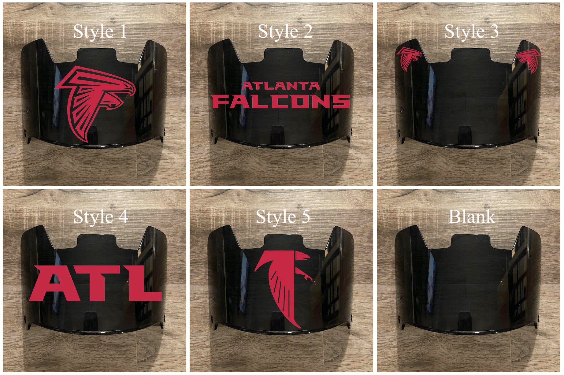 Atlanta Full Size BLACK DARK TINT Helmet Visor Eye Shield Etsy