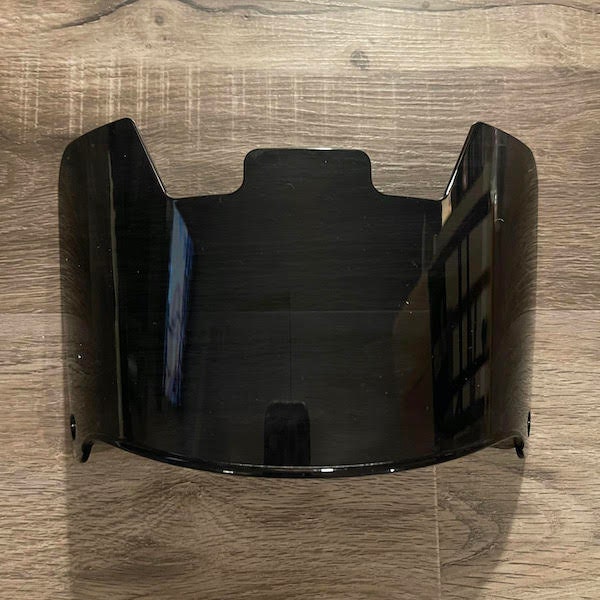 Miami Full Size Helmet Visor Shield BLACK Dark Tint W/ ORANGE Etsy