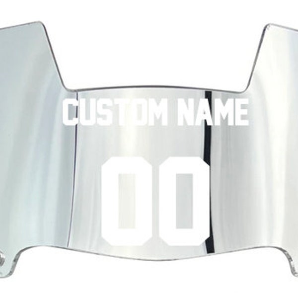 Custom Football Helmet Visor Etsy