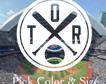 Pick Color & Size - Toronto Baseball Vintage Retro Vinyl Decal - Perfect for Car Truck Window - Ships Today