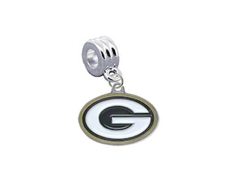 Green Bay   European Charm for Bracelet, Necklace & DIY Jewelry - Universal Bracelet Charm: Fits All Major Brands
