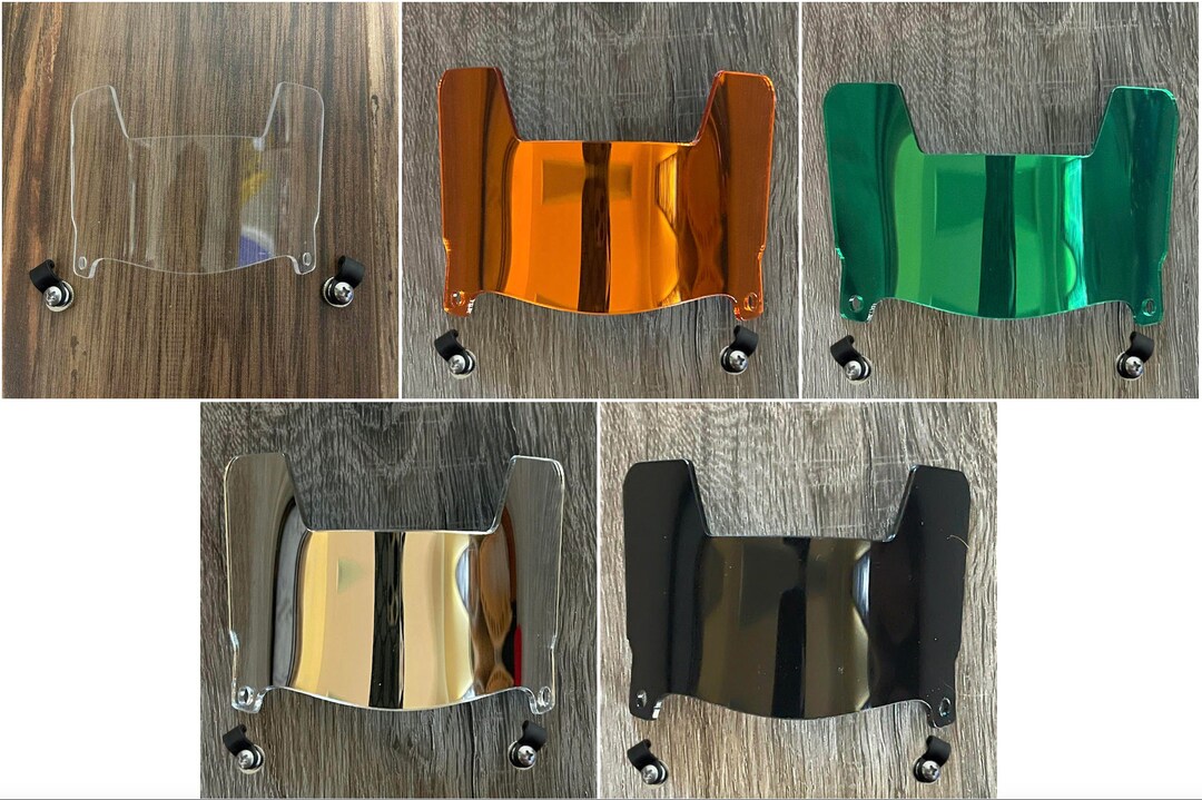 Miami Mini Helmet Visor Shield Customize Visor Color & Style Etsy